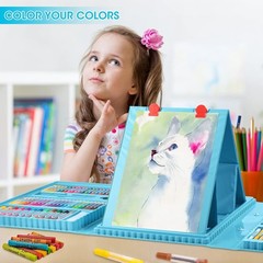 Complete 240-Piece Art Set with Oil Pastels and Easel – Inspire Your Creativity
