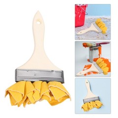 Wood Stain Tool Paddle Brush for Painting Lambskin Applicator Chalked