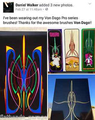 Hall of Fame pinstriper VON DAGO “Pro-Series” #00 Pinstriping Brush – Now Public