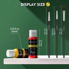 Outdoor Acrylic Paint, Set of 30 Colors/Tubes (60 ml, 2 oz.) with Storage Box…