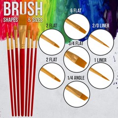 U.S. Art Supply Professional 24 Color 6.86 Fl Oz (Pack of 7), Mixing