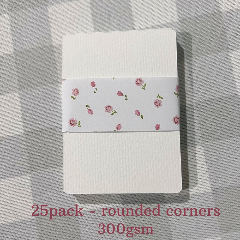 ACEO ATC Art Trading Card Blanks 25 Pack Rounded Corner Bulk – 2.5×3.5in 300gsm