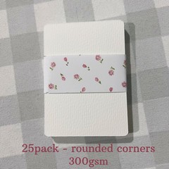 ACEO ATC Art Trading Card Blanks 25 Pack Rounded Corner Bulk – 2.5×3.5in 300gsm