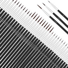 60 Pcs Tiny Detail Paint Brushes Set Micro Paint Brushes for Nail Art Watercolor