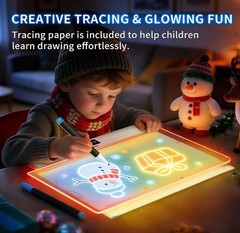 LED Lumiboard 8 Colors Rechargeable 13.8″ X 9.3″ Incl. markers built-in stand