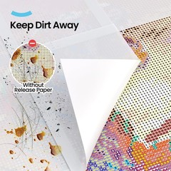 200-Piece Double-Sided Non-Stick Release Paper 10 cm x 15 cm, white