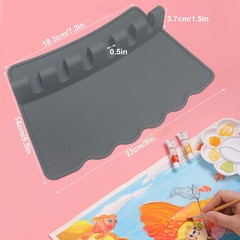 2 PCS Silicone Paint Brush Holders Organizer Stand 6 Slots Watercolor Acrylic