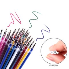100 PCS Gel Pens Metallic Neon Glitter Pastel High Quality with Fine Points