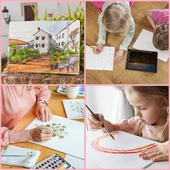 Bulk Canvas Panels 8x10in – 28 Pack Cotton Boards for Oil, Acrylic & Watercolor