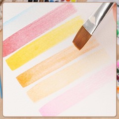 25 Sheets Watercolor Paper 8.5 x 11, 300 GSM Deckled x 11 inch, ivory