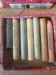 Lot of 3 vintage Rembrandt Talens Artists’ Pastels & cotman Sticks, 3 Boxes