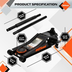 Low Profile Floor Jack 3 Ton (6600 lbs), Heavy Duty Hydraulic Jack for Car, Heav