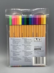 Fineliner point 88 – Wallet of 15 – Assorted colors incl 5 Neon colors