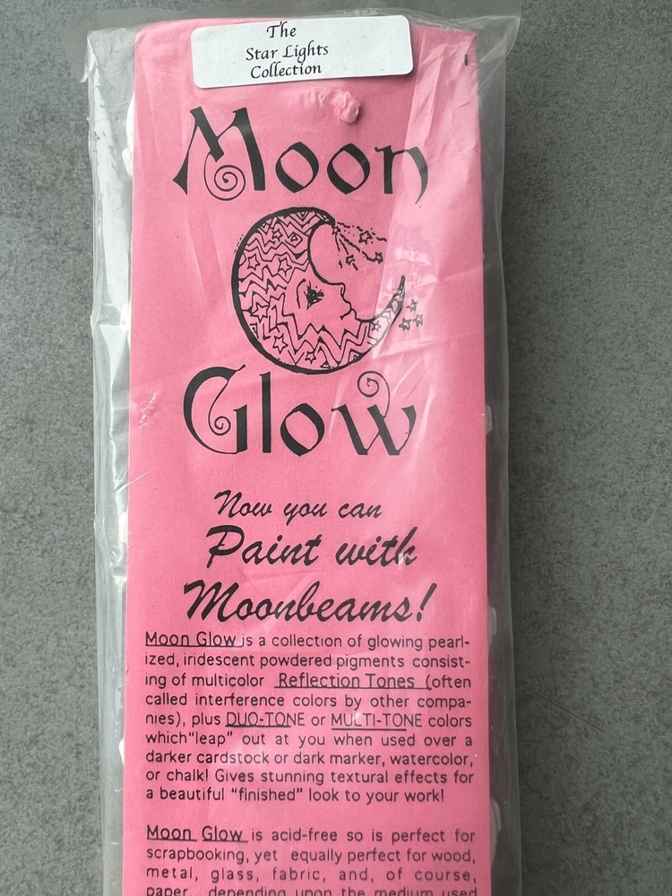 MOON GLOW pearlized iridescent Powdered Pigment acid free for paper metal glass