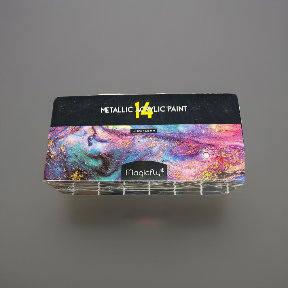 MAGICFLY METALLIC ACRYLIC PAINT 14 COLORS PAINT