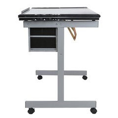 Rolling Drawing Drafting Table Tempered Glass Art Craft Work Station Painting