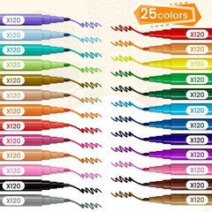 3000 Pcs Mini Colored Markers Set – Vibrant Assorted Watercolor Pens for Art & O