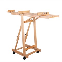 HeavyDuty Studio Artist Easel Large H-Frame Wood Painting Art Easel Standing !