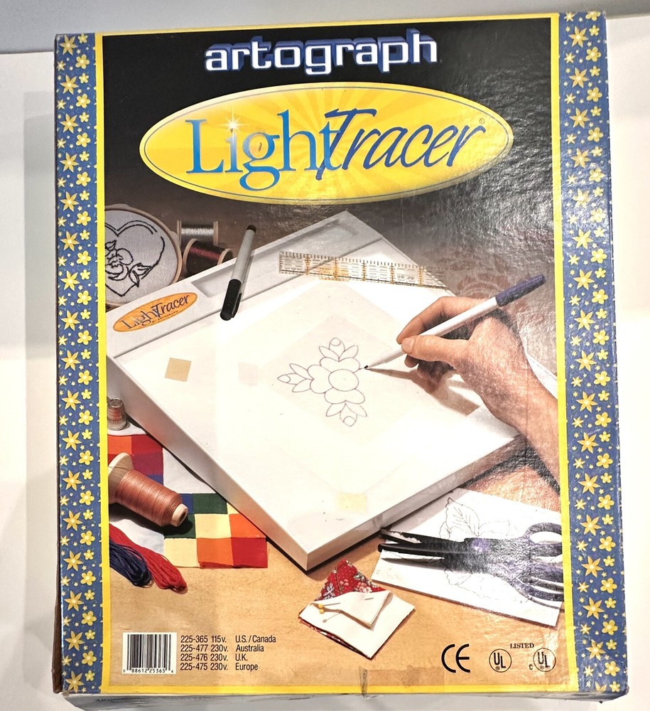 LIGHTLY USED – ARTOGRAPH LIGHT TRACER, ART & CRAFT LIGHT BOX – MODEL 225-365