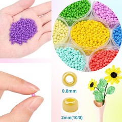 Glass Seed Beads 2mm 400Pcs 144 Colors Jewelry Making DIY EuTengHao Small