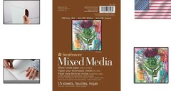 Artist-Quality 6″x8″ Mixed Media Pad – 15 Sheets Heavyweight Art Paper