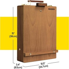 Lightweight Folding Beechwood Table Easel with 4-Compartment Storage for Artists