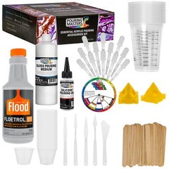 1 Quart Floetrol Pouring Supply Paint Medium Deluxe Kit Mixing Stain Epoxy Resin