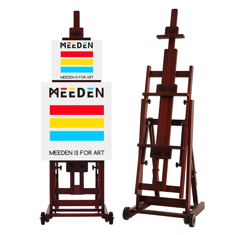 Artist Extra- Large Multi-Function Studio Easel, H-Frame Art Easel, Tilts Fla…