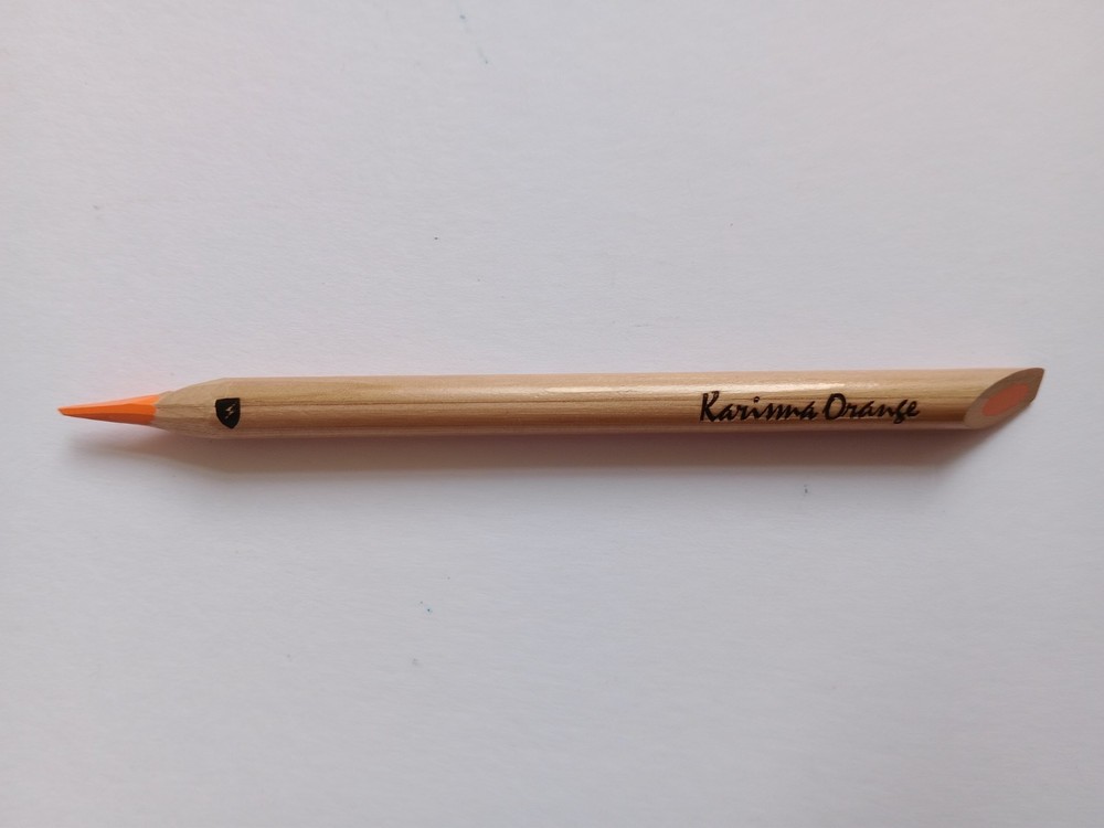 Rare Unnumbered Vintage Karisma Colour Pencil Orange Berol Karismacolor Used GC
