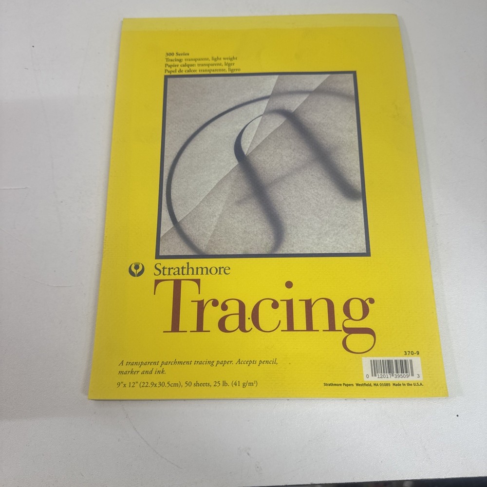 Tracing Paper Pad 9×12 Inches 50 Sheets Medium Weight Art Paper