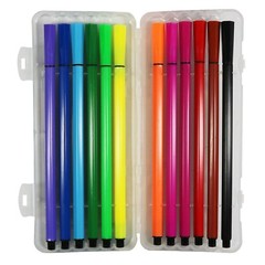Easynote Washable Coloured Fibre Pens Felt Tips Markers Kids Colouring Set Pack