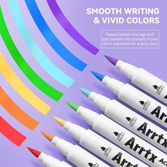 Acrylic Markers 30A,Brush Tip Acrylic Paint Pens Markers for Rock Painting, W…
