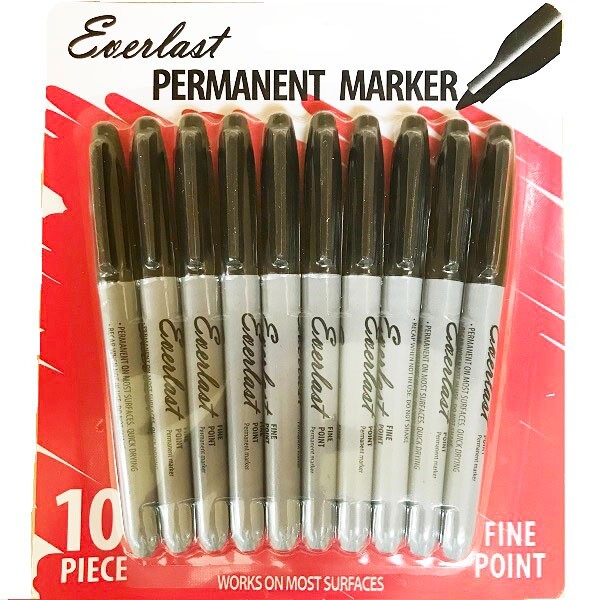 20 piece Black permanent marker fine point