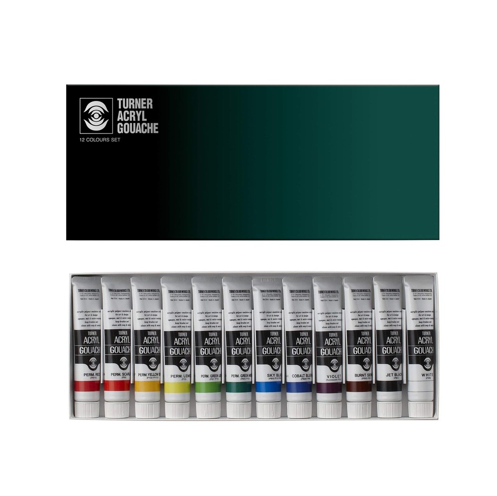 Turner Acrylic Paint Set Artist Acryl Gouache – Super Concentrated Vibrant