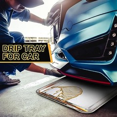 2 Pcs Stainless Steel Oil Drip Pan for Under Car 23.6 x 15.8 23.62 x 15.75 Inch