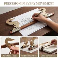 Adjustable Artist Hand Support Bridge Painting Mahl Stick Hand Rest Stabilizer