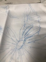 Paint By Number Flower # 1355 Fabric VTG Cameo VTG Instruction