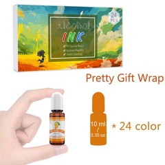 Alcohol Ink Set – 24 Vibrant Colors for Resin Art, Petri Dish Making, Epoxy