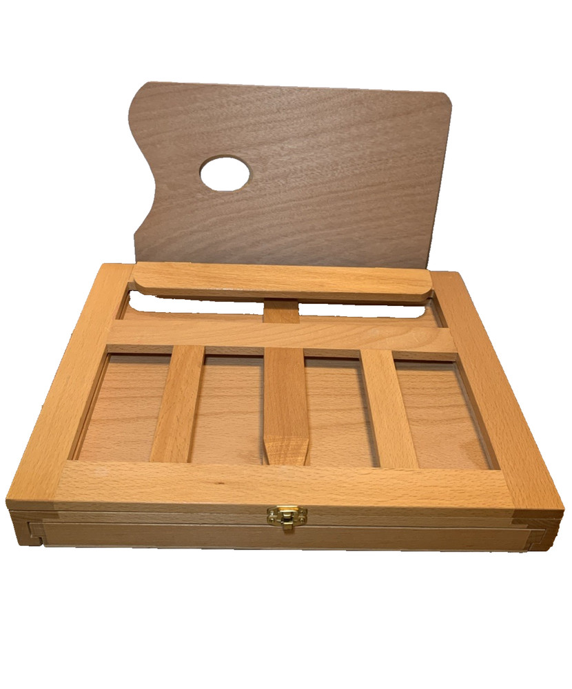 Sketch box with Drawer Adjustable Wood Table Top Lap Easel