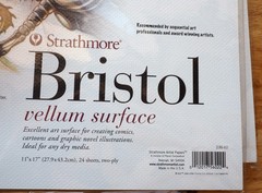 Lot Strathmore Bristol Paper: 11″x14″ Vellum, 11″x17″ Smooth, 11″x17″ Vellum 500