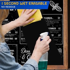 White Liquid Chalk Markers 8 Pack – Reversible 2mm/4mm & Fine Tip 0.7mm – No Res