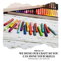 48 Color Oil Pastel Set – Soft Pastels for Artists & Kids – Professional Art Sup