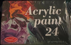 2 SET HissiCo Multicolor Acrylic Paint OF 24 COLORS EACH