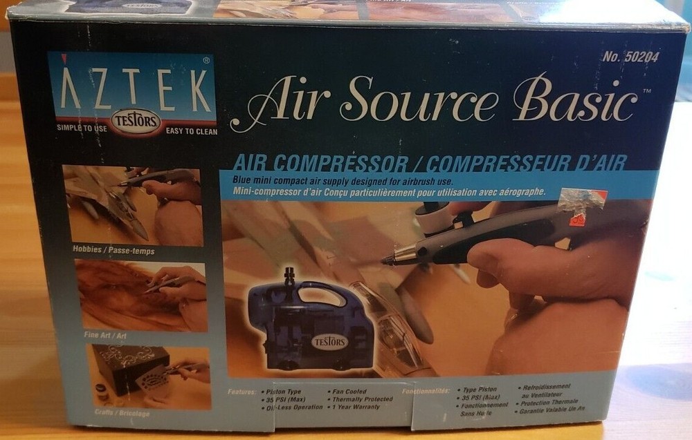 Testor Aztek Airbrush Air Compressor Works
