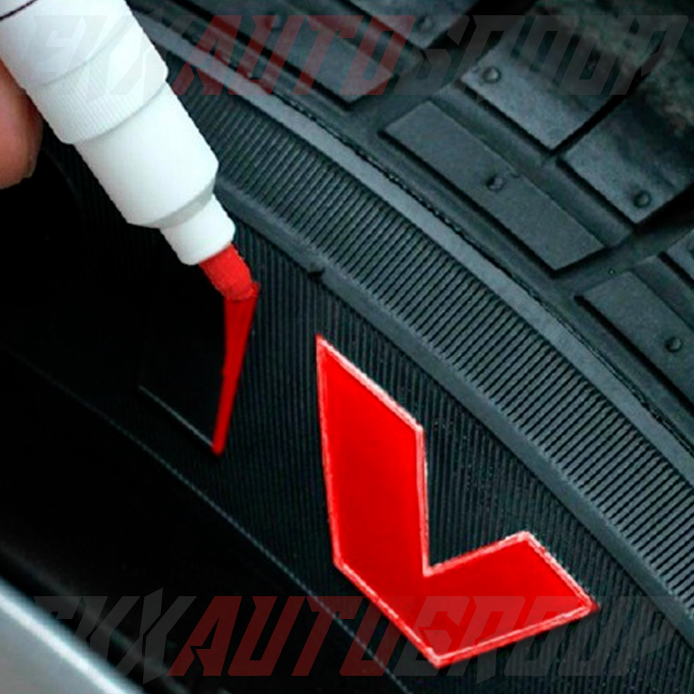 Tire Ink Permanent Marker Tyre Lettering Paint Pen USA Seller TOYO 4 Pack Red