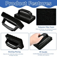 Akamino 10 Pcs Screen Printing Scrub Pad,Screen Print Ink Cleaner Black