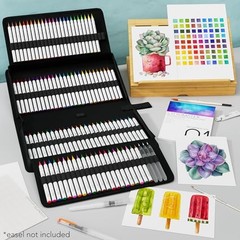 54 Watercolor Pens Set | Including 15 Page Pad & Online 1 Count (Pack of 54)
