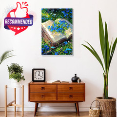 Framed Paint By Numbers Kit For Adults, Book Diy Paint By Number Kits On Canvas