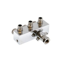 3-Way Metered Airbrush Manifold – Individual Airflow Control – 1/4″ BSP Inlet…