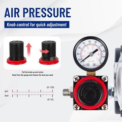 Airbrush Compressor,High-performance Single-Piston Oil-free Mini Compressor